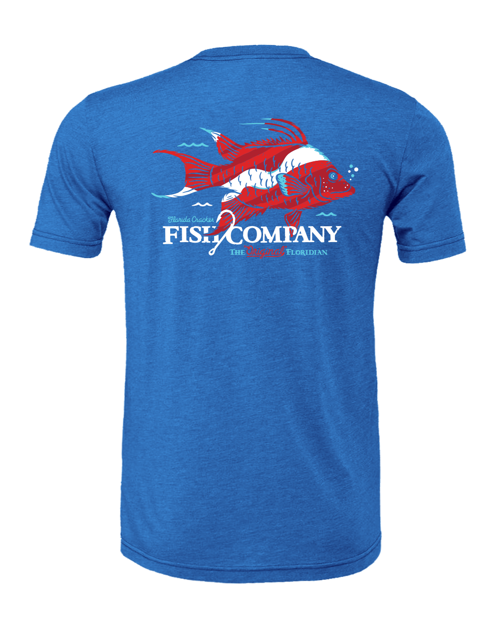 LIMITED FISH HOG FISH SHIRT S/S - HEATHER COLUMBIA BLUE