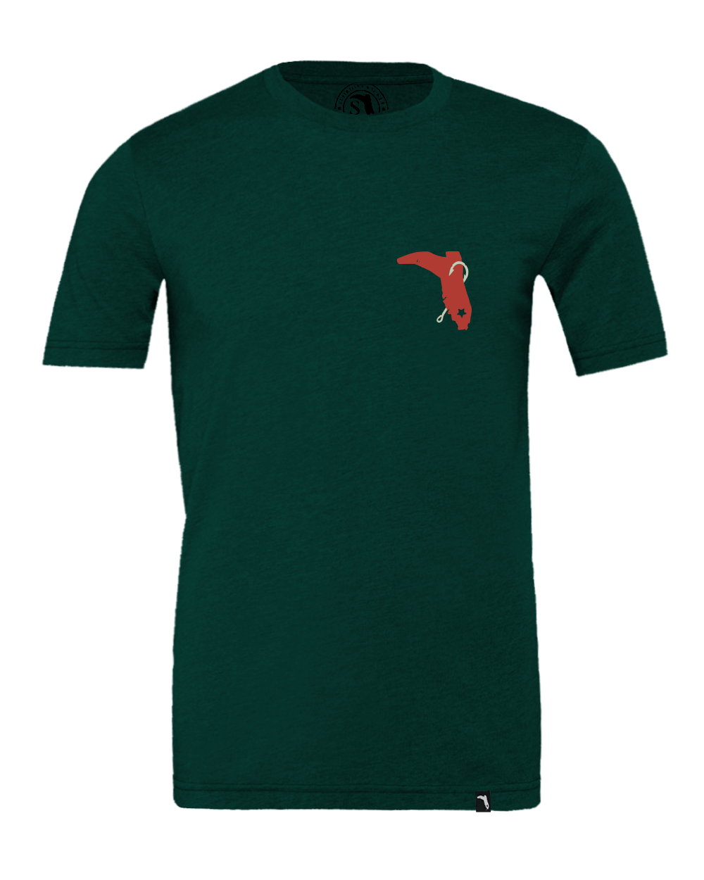 LIMITED FISH REDFISH SHIRT S/S - HEATHER EMERALD