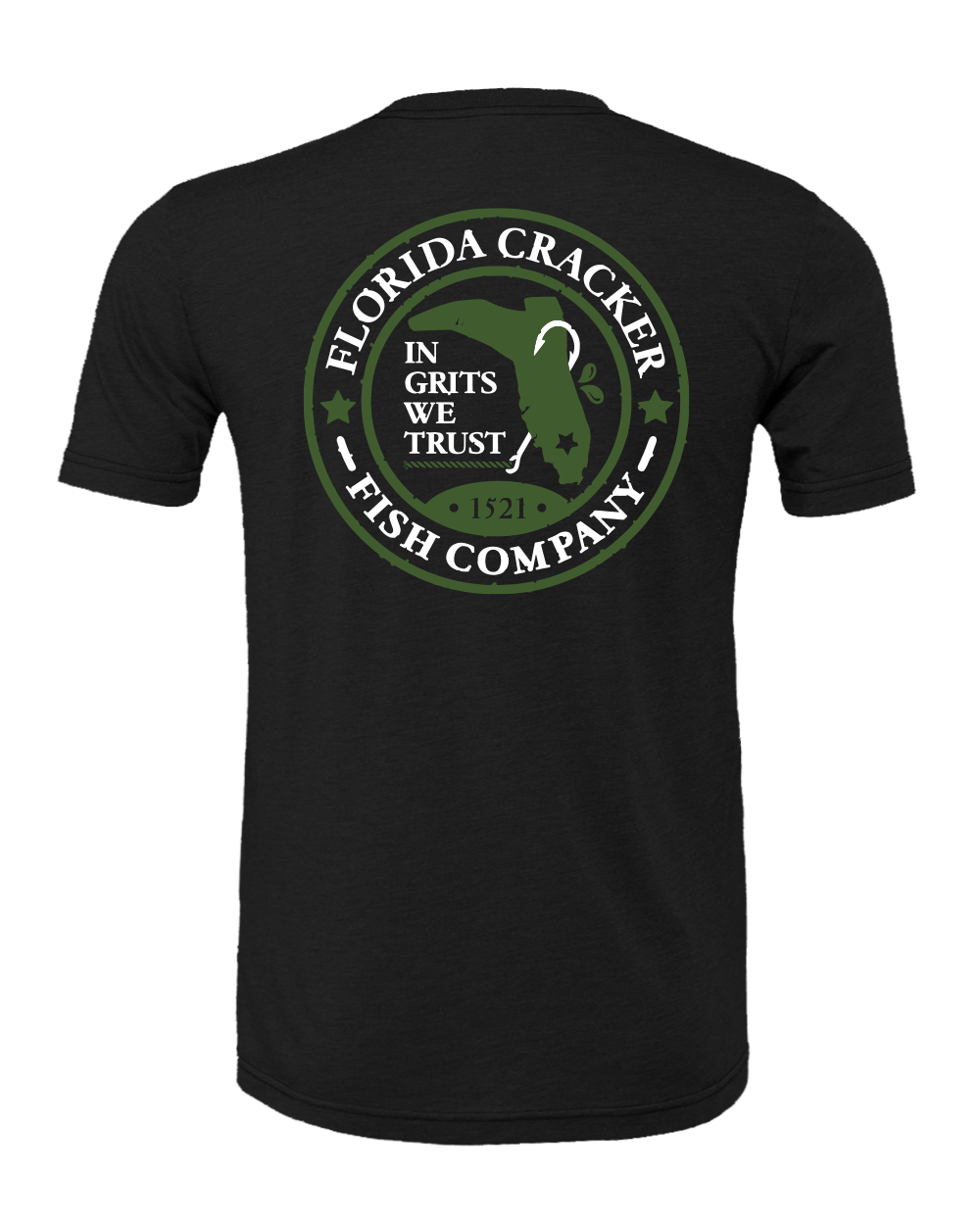 FISH CO V-NECK SHIRT - BLACK HEATHER