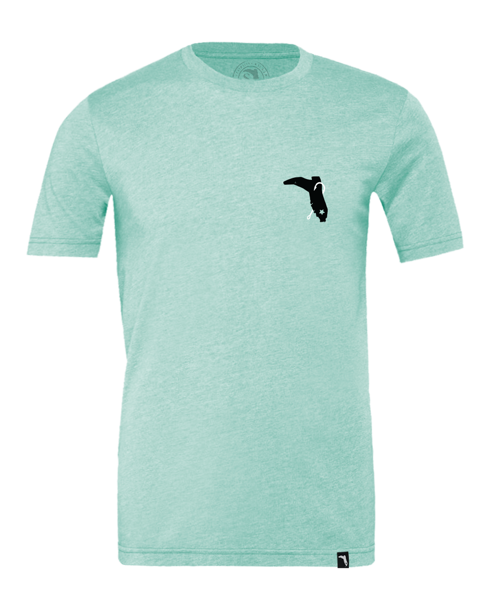 FISH CO SHIRT S/S - HEATHER PRISM MINT