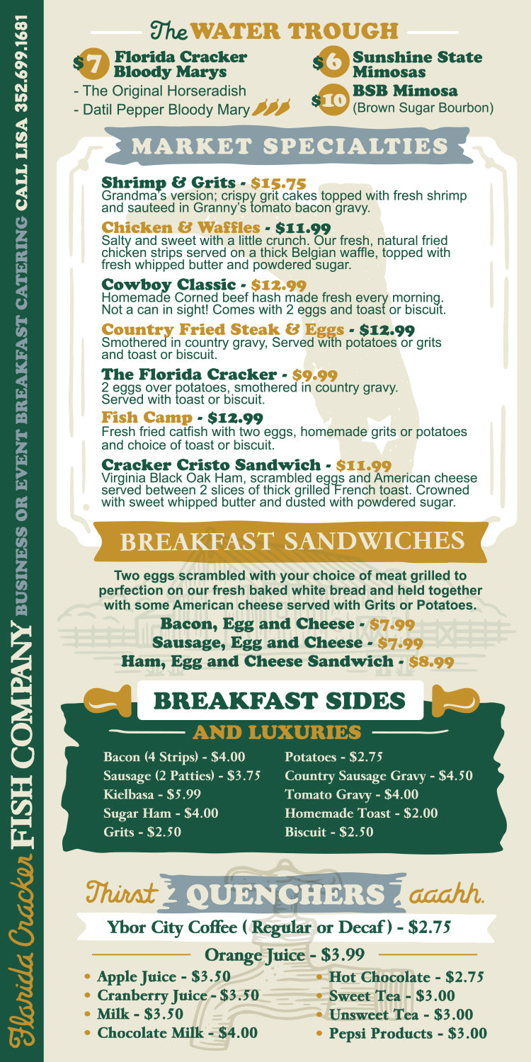 Our Menu – Florida Cracker Fish Company