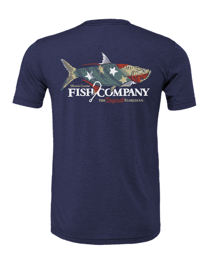 LIMITED FISH TARPON SHIRT S/S - HEATHER NAVY