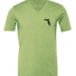 FISH CO V-NECK SHIRT - HEATHER GREEN