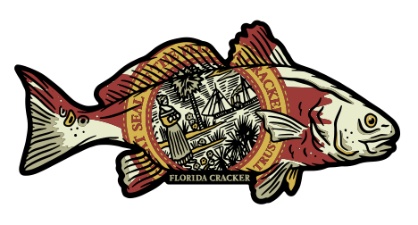 REDFISH STATE DECAL – Florida Cracker Fish Company