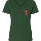 LIMITED FISH REDFISH V-NECK SHIRT - MILITARY GREEN