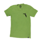 FISH CO V-NECK SHIRT - HEATHER GREEN